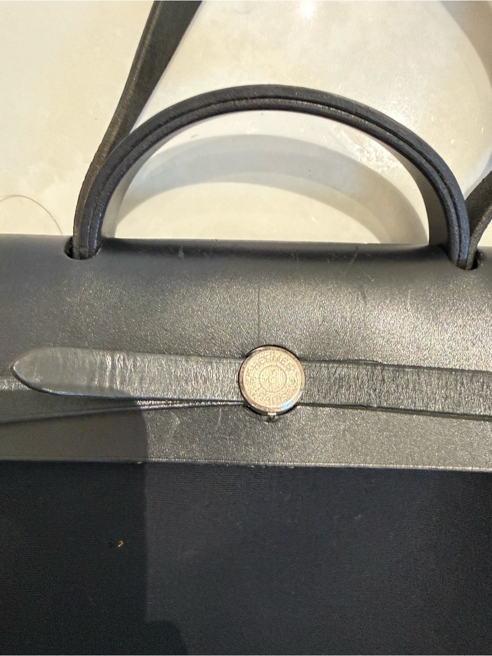 Flash sale before consignment:  vintage Hermès Herbag GM from 1999 - Picture 9 of 16